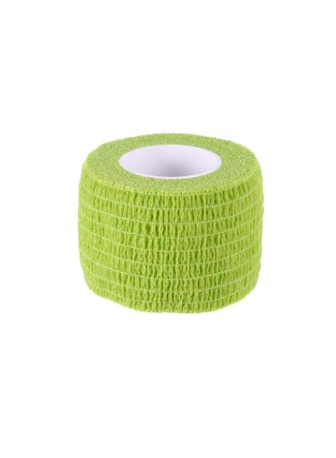 ESUPPORT 1 Inches X 5 Yards Green Self Adherent Cohesive Wrap Bandages Adhesive Wounds Strong Elastic First Aid Tape for Sport Wrist Ankle 10 Count - Image 3